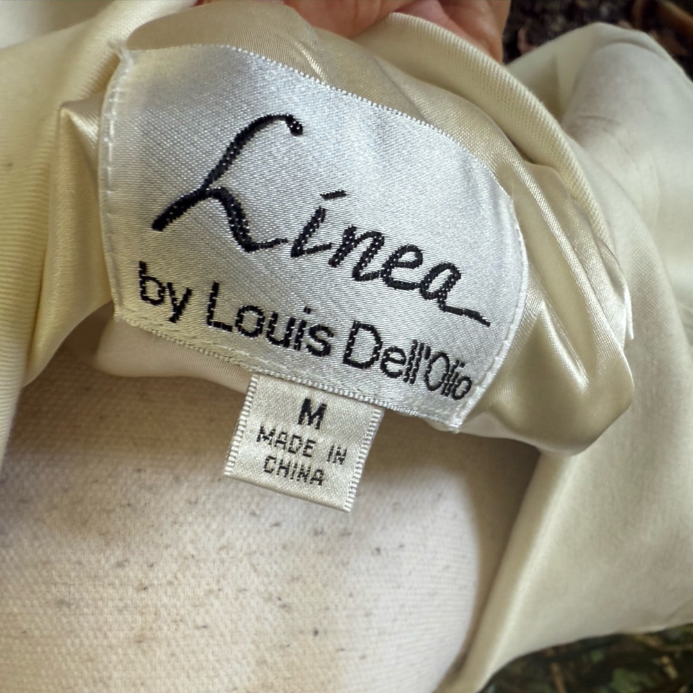 LINEA by LOUIS DELL’ OLIO ladies, off-white, long sleeve blazer, medium - Picture 10 of 16